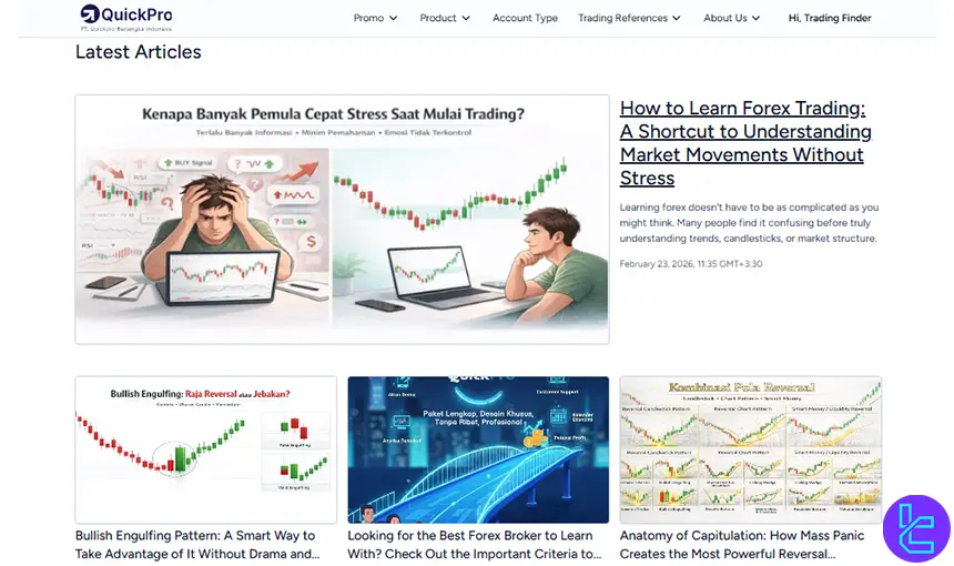 QuickPro trading references