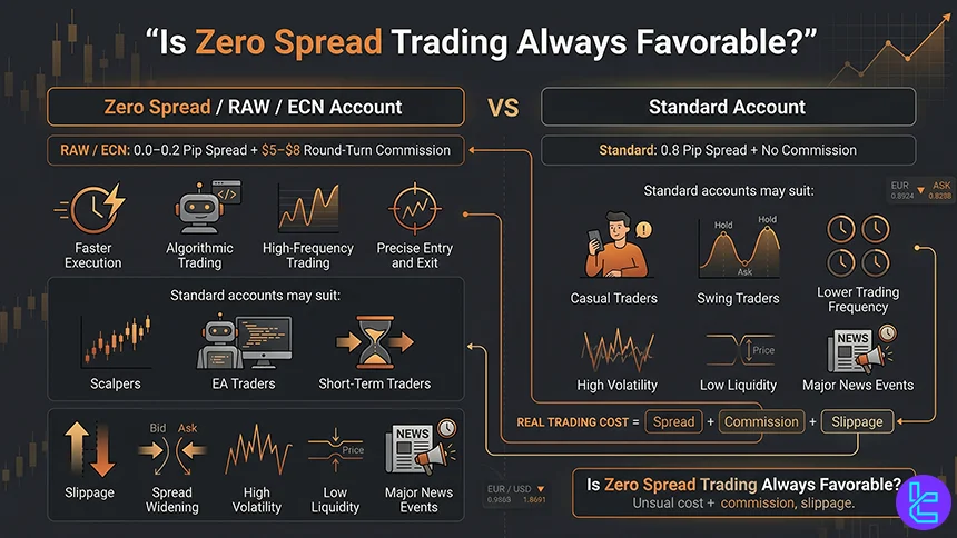Zero spread trading