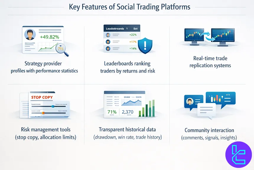 Key features of social trading platforms