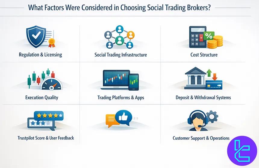 Key factors for choosing social trading brokers