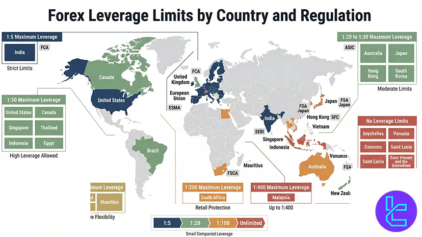 Leverage limits in different regions
