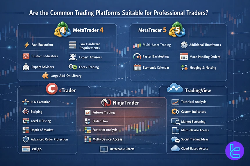 Trading platforms for professional traders