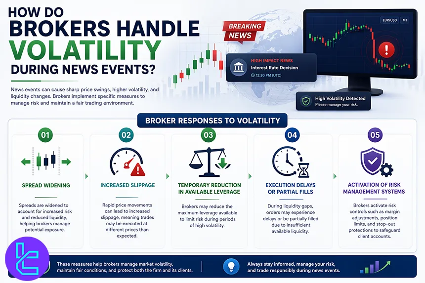 How forex brokers handle volatility during news events