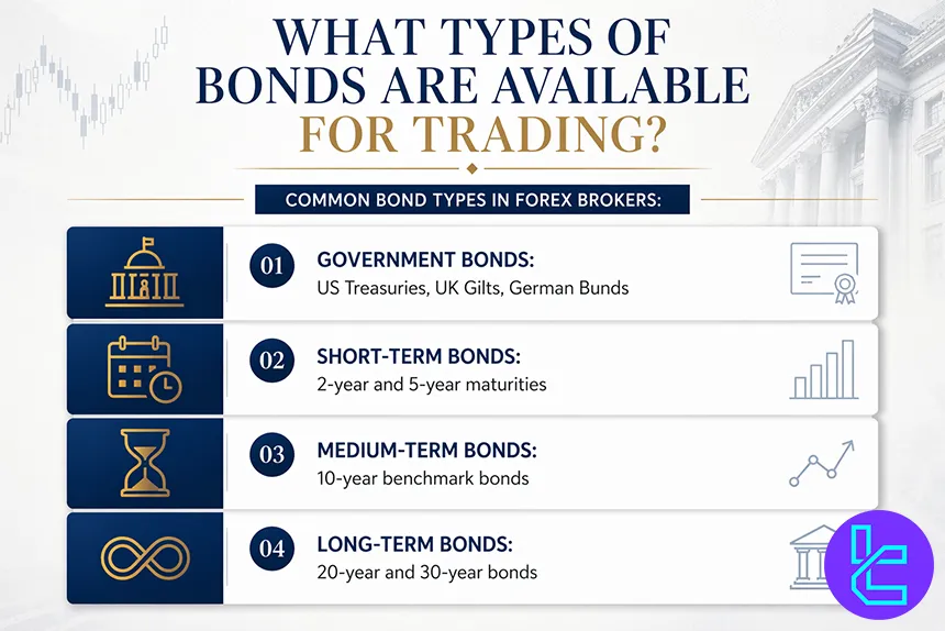 Types of bonds available for trading in forex brokers