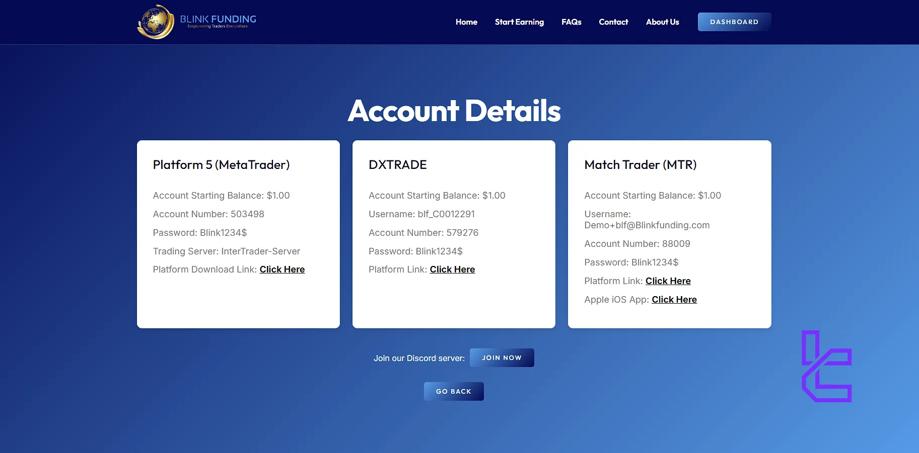 Blink Funding Trading Platforms