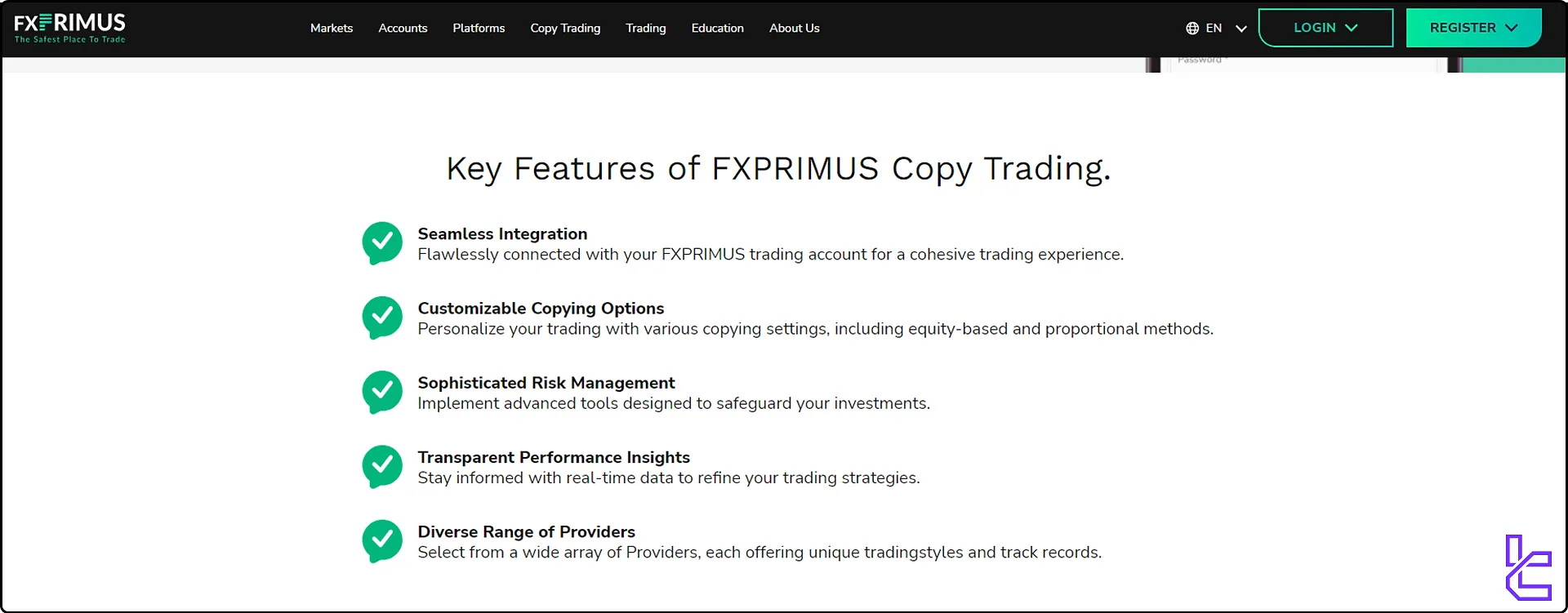 FXPrimus Trustpilot score