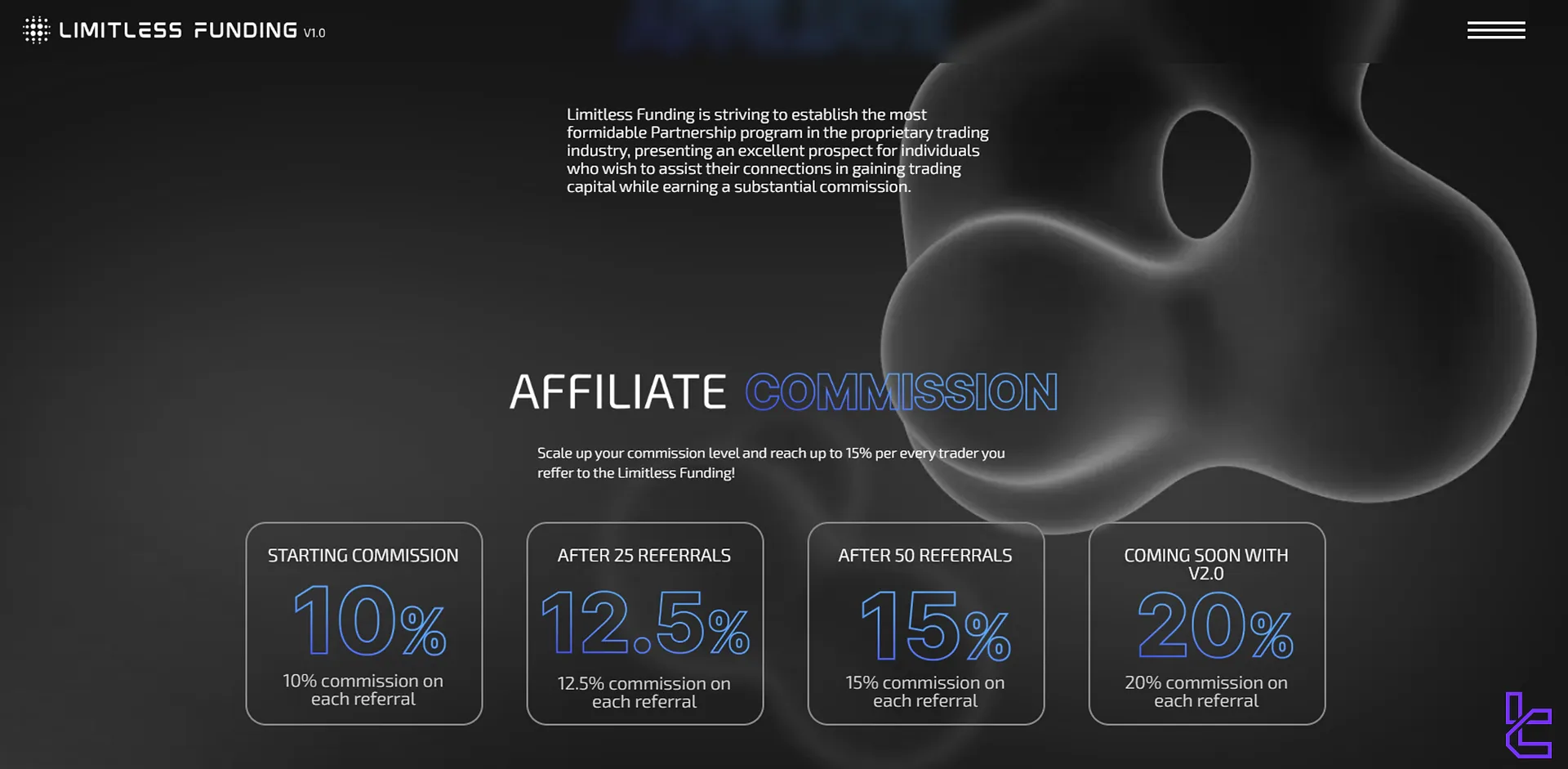 Limitless Funding affiliate commissions