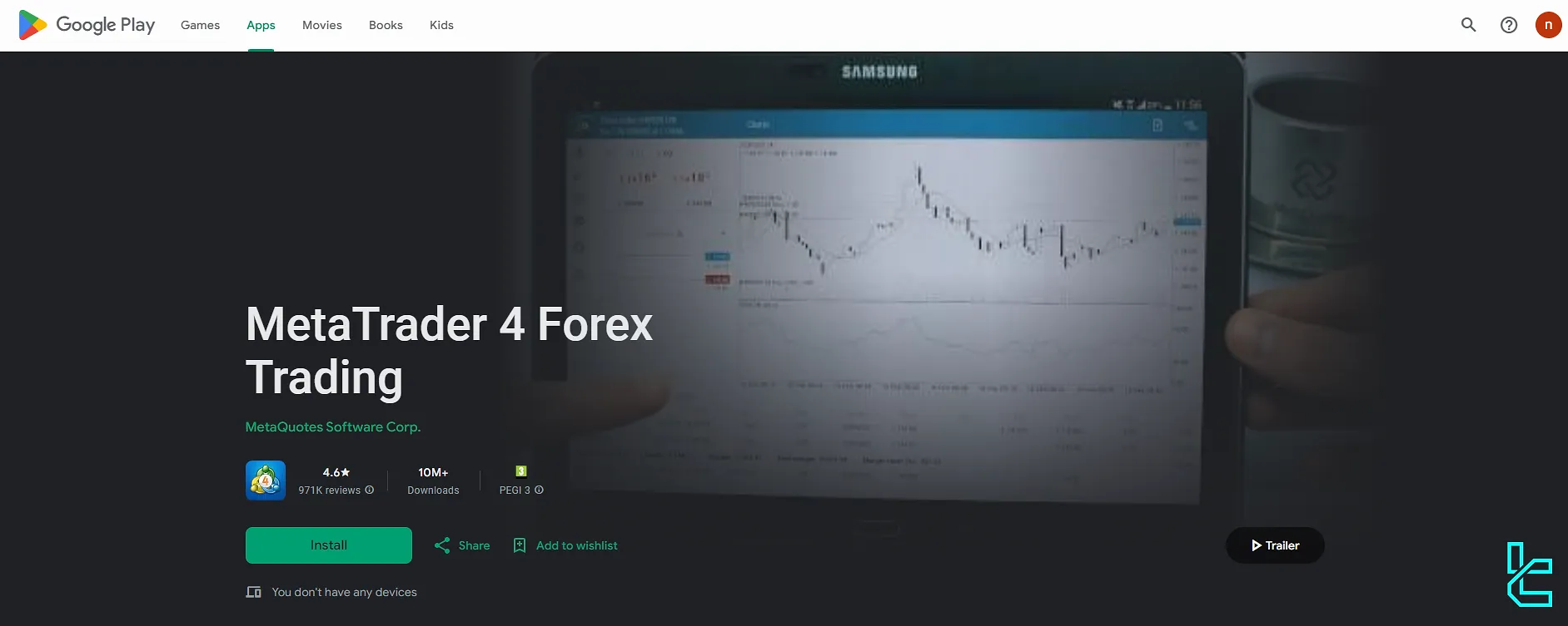 MT4 on Play Store